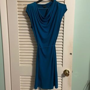 Beautiful blue Banana Republic belted dress